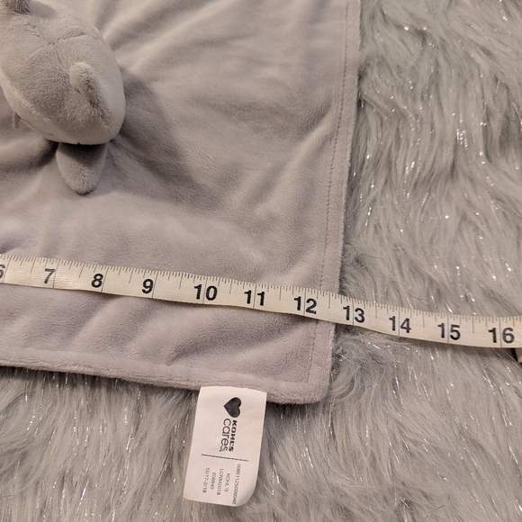 Kohl's Cares Owl lovey Baby Blanket Grey Plush - Picture 6 of 6